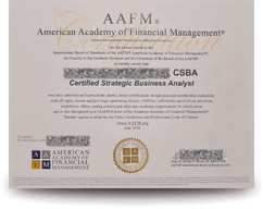 AAFM Certification Example